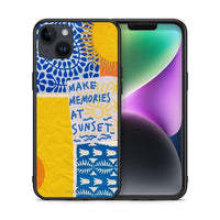 Thumbnail for Θήκη iPhone 15 Plus Sunset Memories από τη Smartfits με σχέδιο στο πίσω μέρος και μαύρο περίβλημα | iPhone 15 Plus Sunset Memories case with colorful back and black bezels