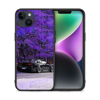 Θήκη Αγίου Βαλεντίνου iPhone 14 Plus Super Car από τη Smartfits με σχέδιο στο πίσω μέρος και μαύρο περίβλημα | iPhone 14 Plus Super Car case with colorful back and black bezels