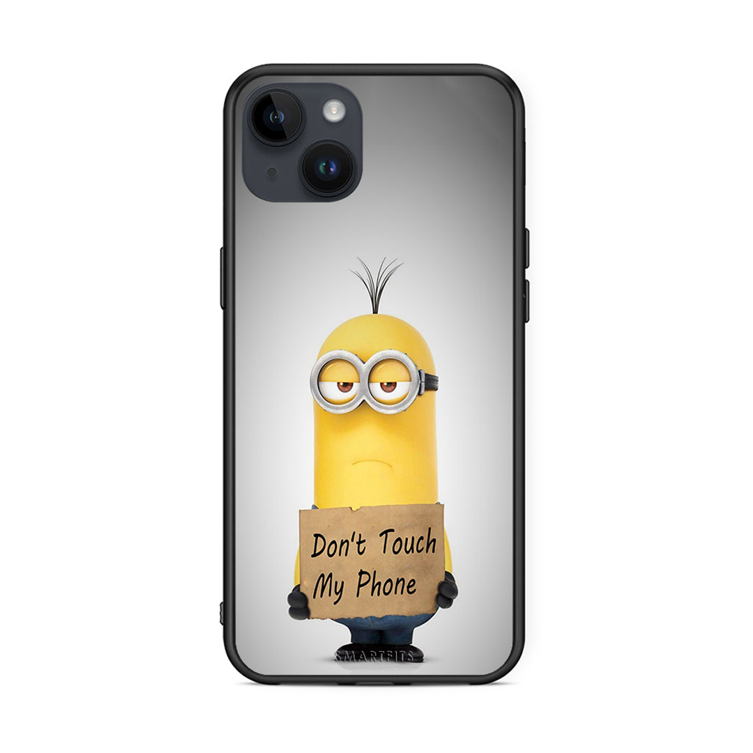 4 - iPhone 14 Plus Minion Text case, cover, bumper