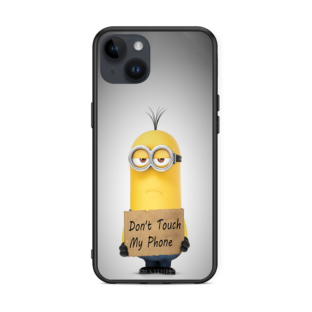 4 - iPhone 15 Plus Minion Text case, cover, bumper