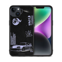 Thumbnail for Θήκη Αγίου Βαλεντίνου iPhone 14 Plus Tokyo Drift από τη Smartfits με σχέδιο στο πίσω μέρος και μαύρο περίβλημα | iPhone 14 Plus Tokyo Drift case with colorful back and black bezels