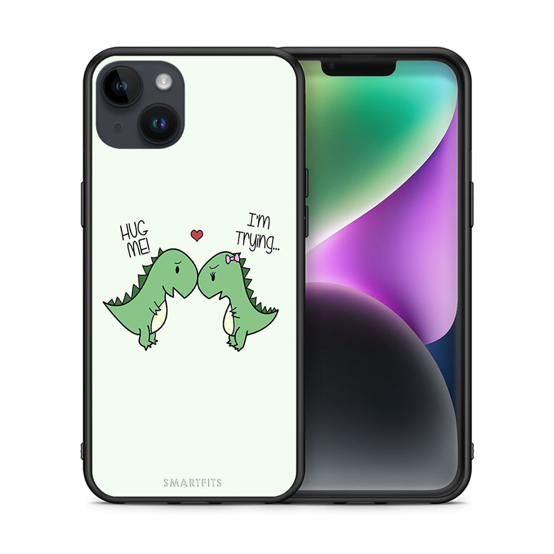 Θήκη iPhone 14 Plus Rex Valentine από τη Smartfits με σχέδιο στο πίσω μέρος και μαύρο περίβλημα | iPhone 14 Plus Rex Valentine case with colorful back and black bezels
