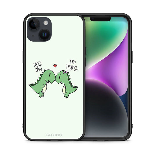Θήκη iPhone 15 Plus Rex Valentine από τη Smartfits με σχέδιο στο πίσω μέρος και μαύρο περίβλημα | iPhone 15 Plus Rex Valentine case with colorful back and black bezels