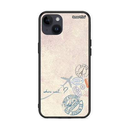 iPhone 14 Plus Where Next θήκη από τη Smartfits με σχέδιο στο πίσω μέρος και μαύρο περίβλημα | Smartphone case with colorful back and black bezels by Smartfits
