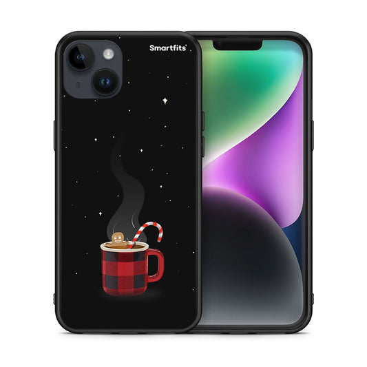 Θήκη iPhone 15 Plus Xmas Bathing από τη Smartfits με σχέδιο στο πίσω μέρος και μαύρο περίβλημα | iPhone 15 Plus Xmas Bathing case with colorful back and black bezels