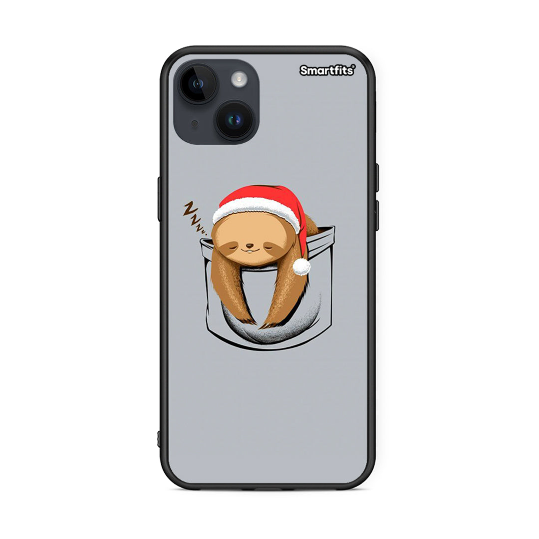 iPhone 15 Plus Xmas Zzzz θήκη από τη Smartfits με σχέδιο στο πίσω μέρος και μαύρο περίβλημα | Smartphone case with colorful back and black bezels by Smartfits