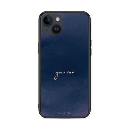 iPhone 15 Plus You Can θήκη από τη Smartfits με σχέδιο στο πίσω μέρος και μαύρο περίβλημα | Smartphone case with colorful back and black bezels by Smartfits