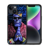 Thumbnail for Θήκη iPhone 14 Thanos PopArt από τη Smartfits με σχέδιο στο πίσω μέρος και μαύρο περίβλημα | iPhone 14 Thanos PopArt case with colorful back and black bezels