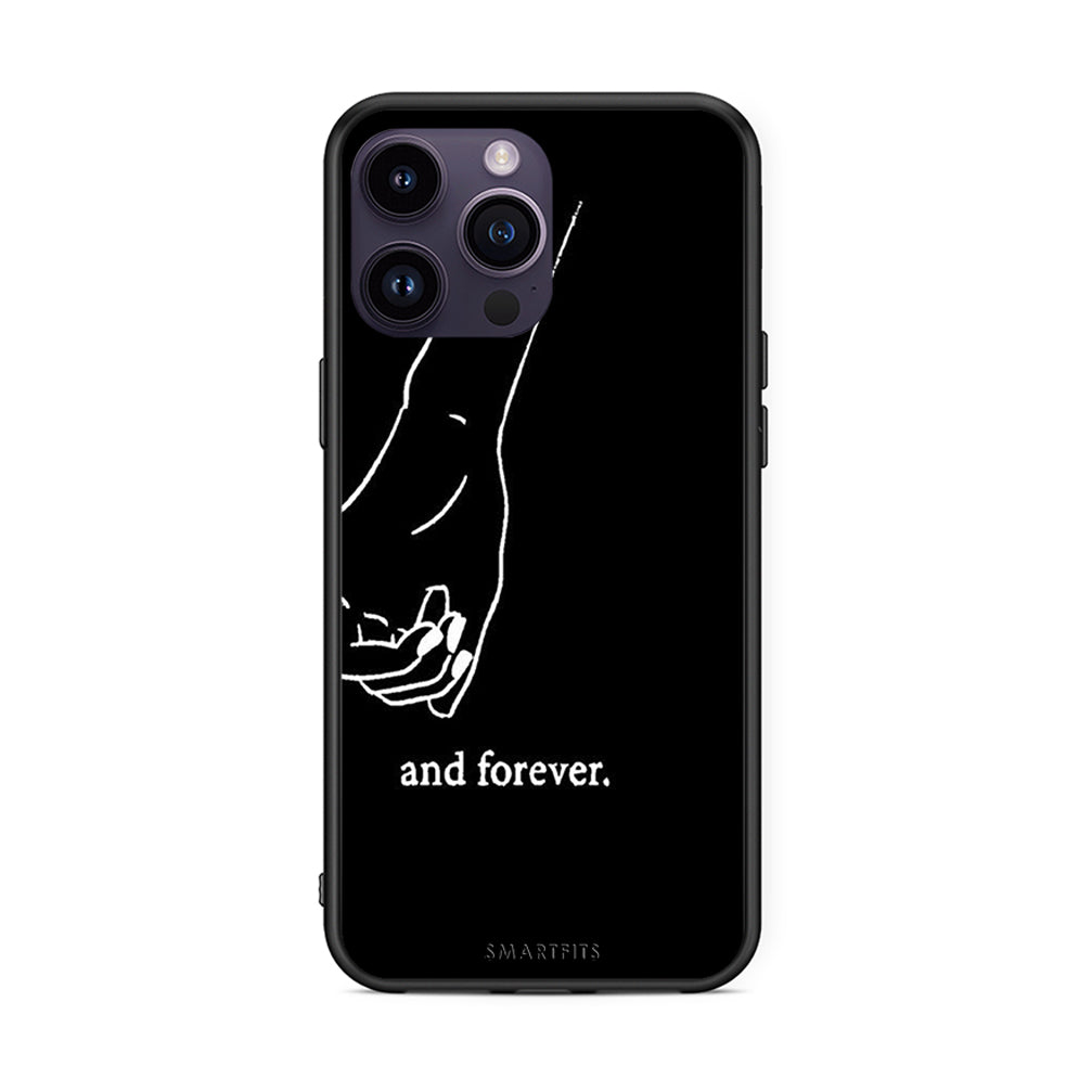 iPhone 15 Pro Always & Forever 2 Θήκη Αγίου Βαλεντίνου από τη Smartfits με σχέδιο στο πίσω μέρος και μαύρο περίβλημα | Smartphone case with colorful back and black bezels by Smartfits