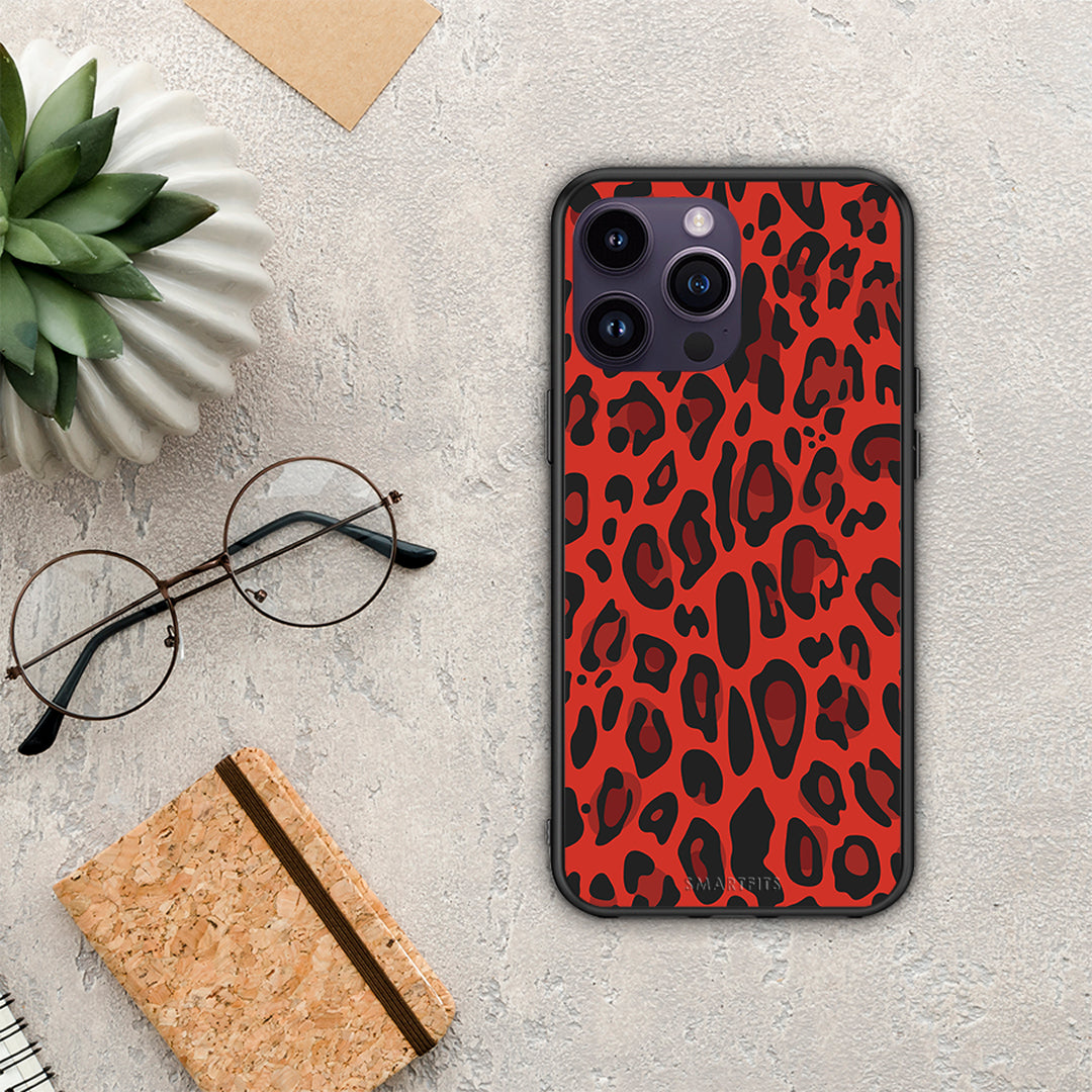 Animal Red Leopard - iPhone 14 Pro θήκη