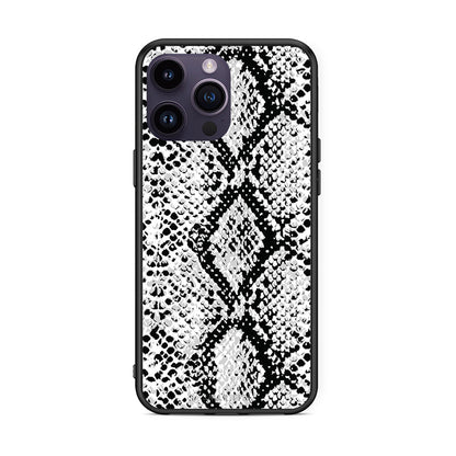 24 - iPhone 15 Pro White Snake Animal case, cover, bumper