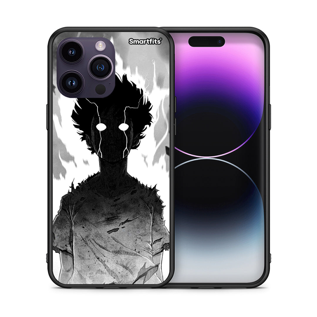 Θήκη iPhone 15 Pro Anime Boy από τη Smartfits με σχέδιο στο πίσω μέρος και μαύρο περίβλημα | iPhone 15 Pro Anime Boy case with colorful back and black bezels