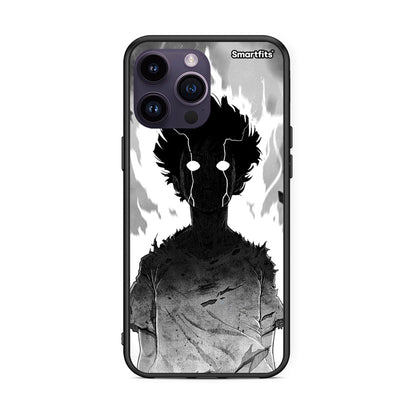 iPhone 14 Pro Anime Boy Θήκη από τη Smartfits με σχέδιο στο πίσω μέρος και μαύρο περίβλημα | Smartphone case with colorful back and black bezels by Smartfits