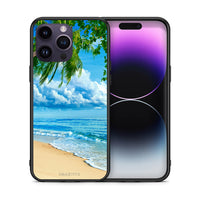 Thumbnail for Θήκη iPhone 14 Pro Beautiful Beach από τη Smartfits με σχέδιο στο πίσω μέρος και μαύρο περίβλημα | iPhone 14 Pro Beautiful Beach case with colorful back and black bezels