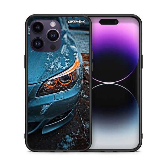 Θήκη iPhone 15 Pro Bmw E60 από τη Smartfits με σχέδιο στο πίσω μέρος και μαύρο περίβλημα | iPhone 15 Pro Bmw E60 case with colorful back and black bezels