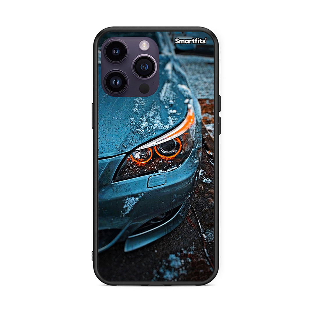 iPhone 14 Pro Bmw E60 Θήκη από τη Smartfits με σχέδιο στο πίσω μέρος και μαύρο περίβλημα | Smartphone case with colorful back and black bezels by Smartfits