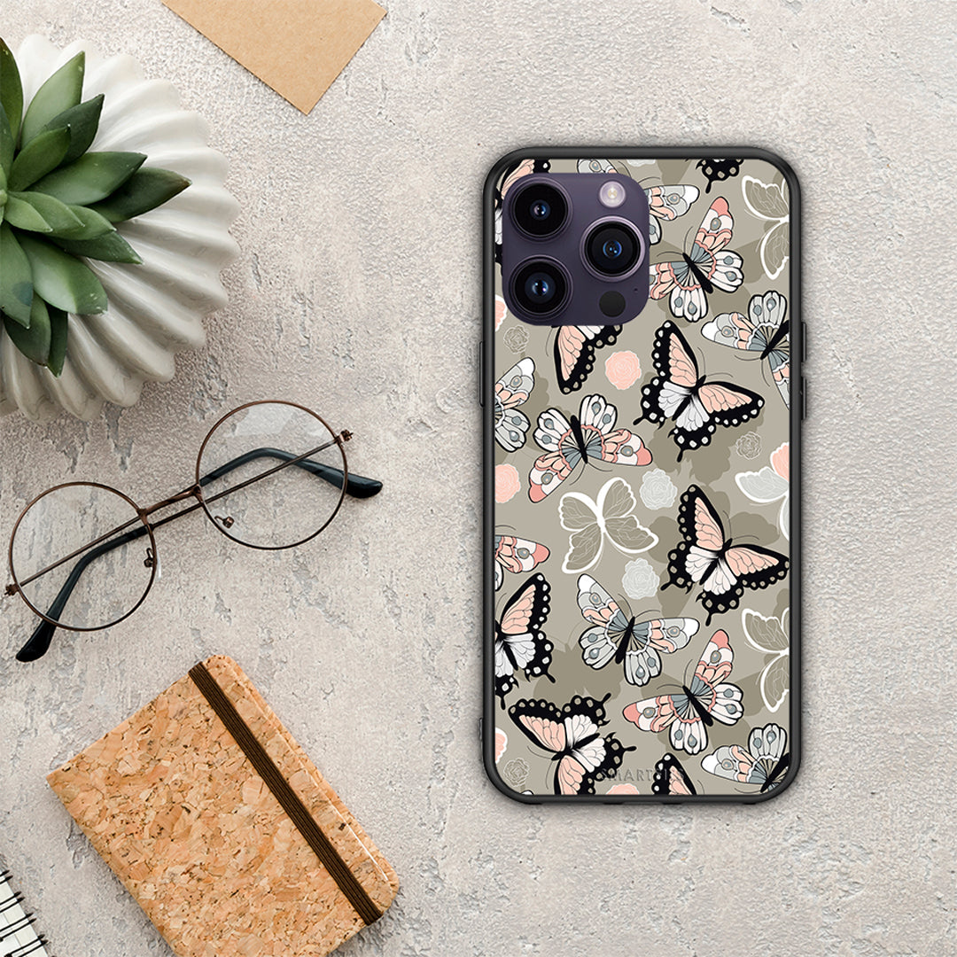 Boho Butterflies - iPhone 15 Pro θήκη