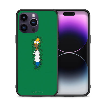 Θήκη Αγίου Βαλεντίνου iPhone 15 Pro Bush Man από τη Smartfits με σχέδιο στο πίσω μέρος και μαύρο περίβλημα | iPhone 15 Pro Bush Man case with colorful back and black bezels