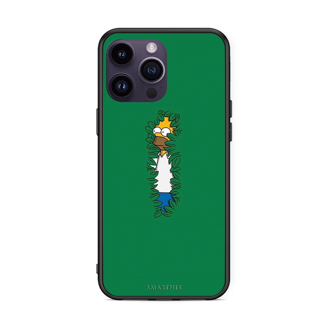 iPhone 14 Pro Bush Man Θήκη Αγίου Βαλεντίνου από τη Smartfits με σχέδιο στο πίσω μέρος και μαύρο περίβλημα | Smartphone case with colorful back and black bezels by Smartfits