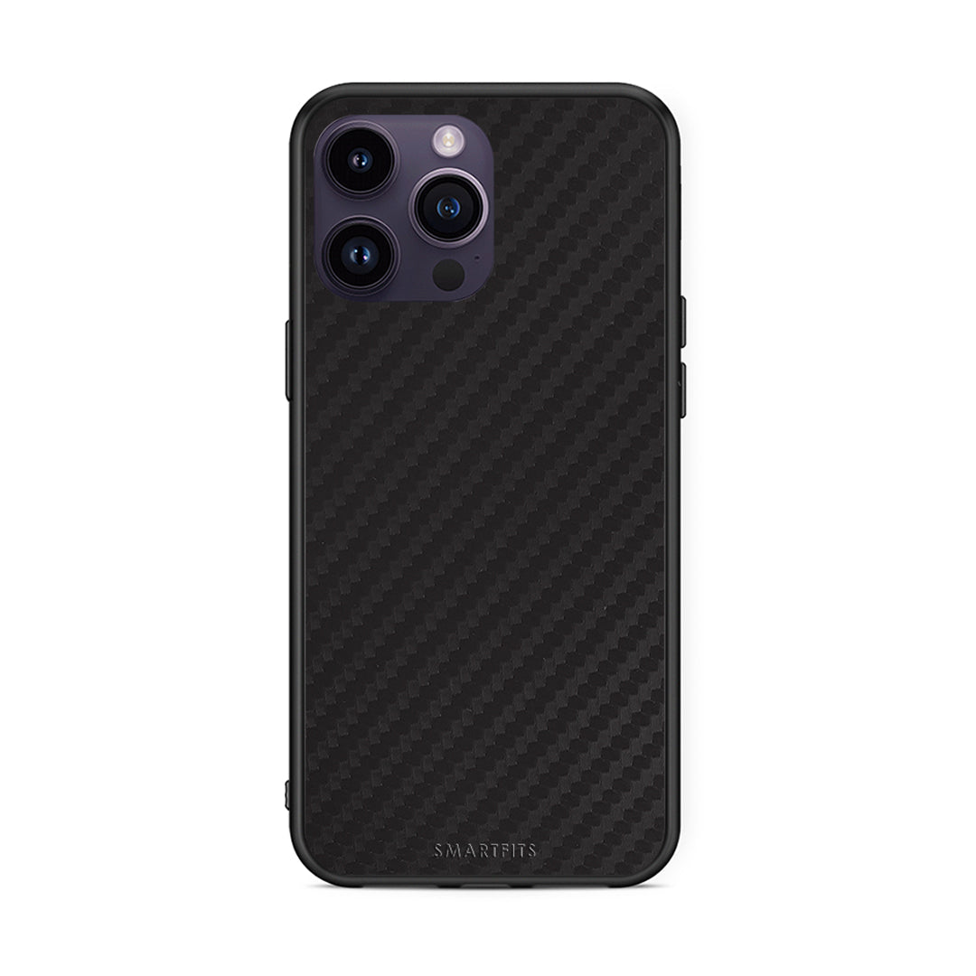 iPhone 15 Pro Carbon Black θήκη από τη Smartfits με σχέδιο στο πίσω μέρος και μαύρο περίβλημα | Smartphone case with colorful back and black bezels by Smartfits