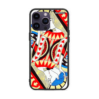 Thumbnail for iPhone 14 Pro Card Love θήκη από τη Smartfits με σχέδιο στο πίσω μέρος και μαύρο περίβλημα | Smartphone case with colorful back and black bezels by Smartfits