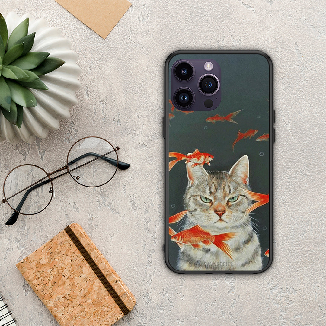 Cat Goldfish - iPhone 14 Pro θήκη