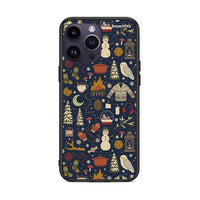 Thumbnail for iPhone 14 Pro Christmas Elements θήκη από τη Smartfits με σχέδιο στο πίσω μέρος και μαύρο περίβλημα | Smartphone case with colorful back and black bezels by Smartfits