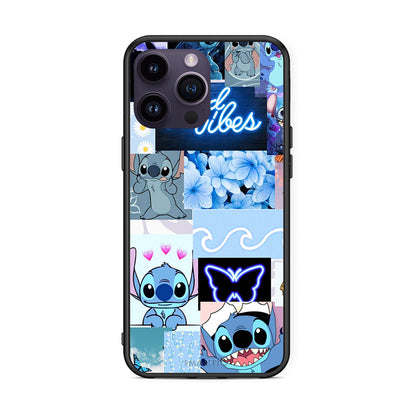 iPhone 15 Pro Collage Good Vibes Θήκη Αγίου Βαλεντίνου από τη Smartfits με σχέδιο στο πίσω μέρος και μαύρο περίβλημα | Smartphone case with colorful back and black bezels by Smartfits