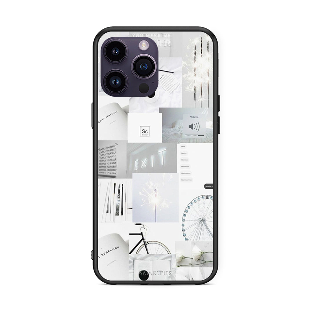 iPhone 14 Pro Collage Make Me Wonder Θήκη Αγίου Βαλεντίνου από τη Smartfits με σχέδιο στο πίσω μέρος και μαύρο περίβλημα | Smartphone case with colorful back and black bezels by Smartfits
