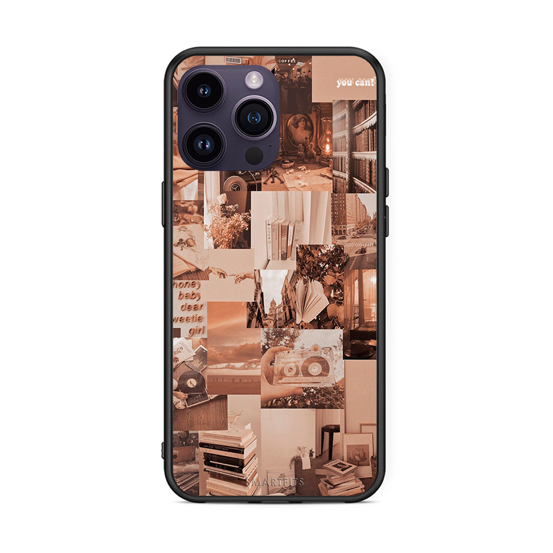 iPhone 14 Pro Collage You Can Θήκη Αγίου Βαλεντίνου από τη Smartfits με σχέδιο στο πίσω μέρος και μαύρο περίβλημα | Smartphone case with colorful back and black bezels by Smartfits