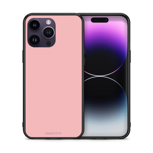 Θήκη iPhone 15 Pro Nude Color από τη Smartfits με σχέδιο στο πίσω μέρος και μαύρο περίβλημα | iPhone 15 Pro Nude Color case with colorful back and black bezels