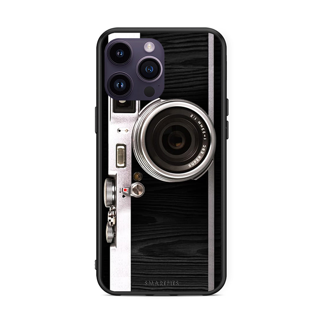 iPhone 14 Pro Emily In Paris θήκη από τη Smartfits με σχέδιο στο πίσω μέρος και μαύρο περίβλημα | Smartphone case with colorful back and black bezels by Smartfits