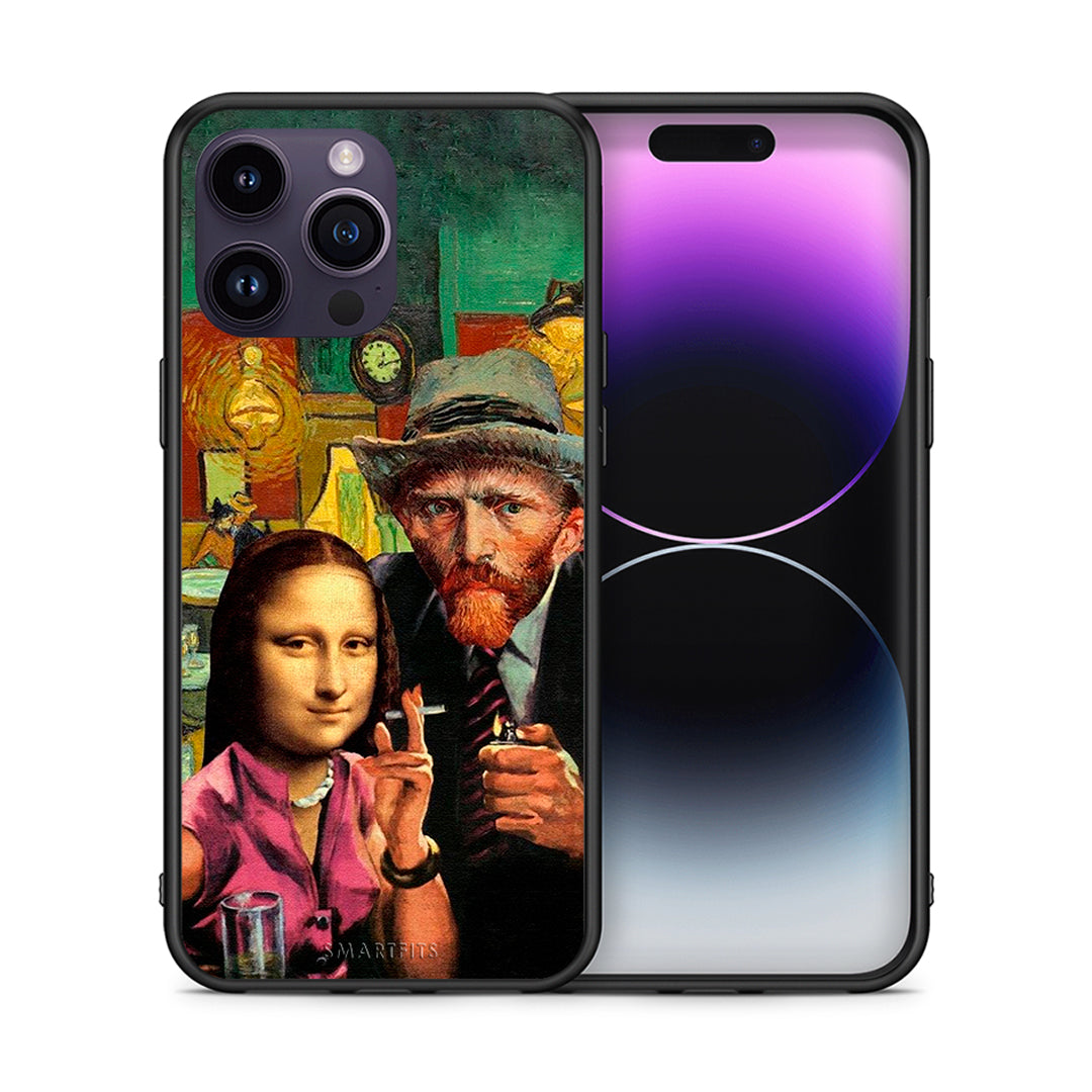 Θήκη iPhone 15 Pro Funny Art από τη Smartfits με σχέδιο στο πίσω μέρος και μαύρο περίβλημα | iPhone 15 Pro Funny Art case with colorful back and black bezels