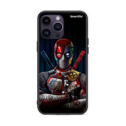 iPhone 15 Pro Funny Guy θήκη από τη Smartfits με σχέδιο στο πίσω μέρος και μαύρο περίβλημα | Smartphone case with colorful back and black bezels by Smartfits