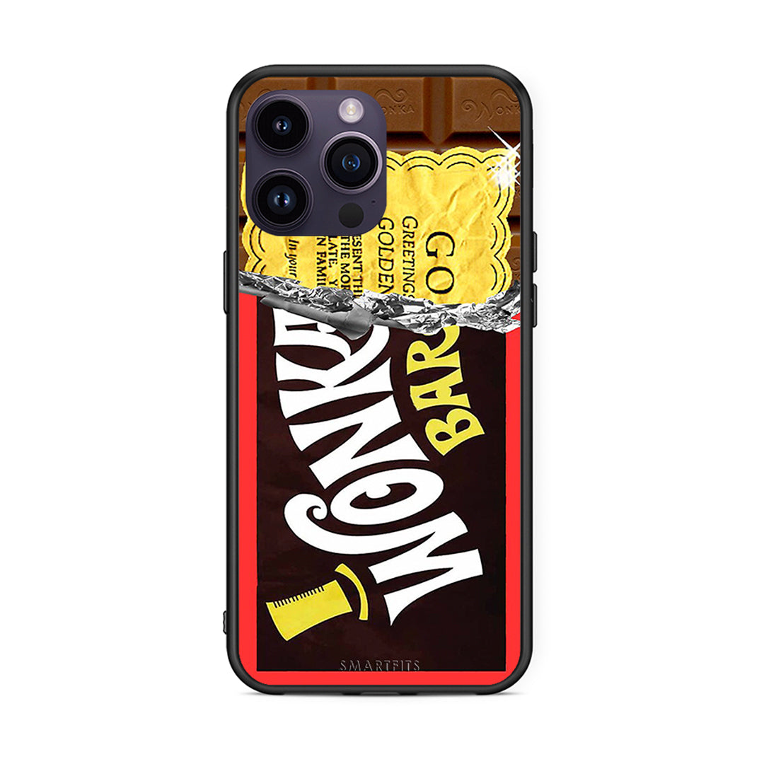 iPhone 15 Pro Golden Ticket θήκη από τη Smartfits με σχέδιο στο πίσω μέρος και μαύρο περίβλημα | Smartphone case with colorful back and black bezels by Smartfits