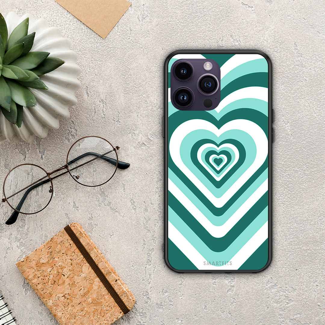 Green Hearts - iPhone 15 Pro θήκη
