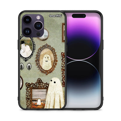 Θήκη iPhone 14 Pro Halloween Ghost Season από τη Smartfits με σχέδιο στο πίσω μέρος και μαύρο περίβλημα | iPhone 14 Pro Halloween Ghost Season case with colorful back and black bezels