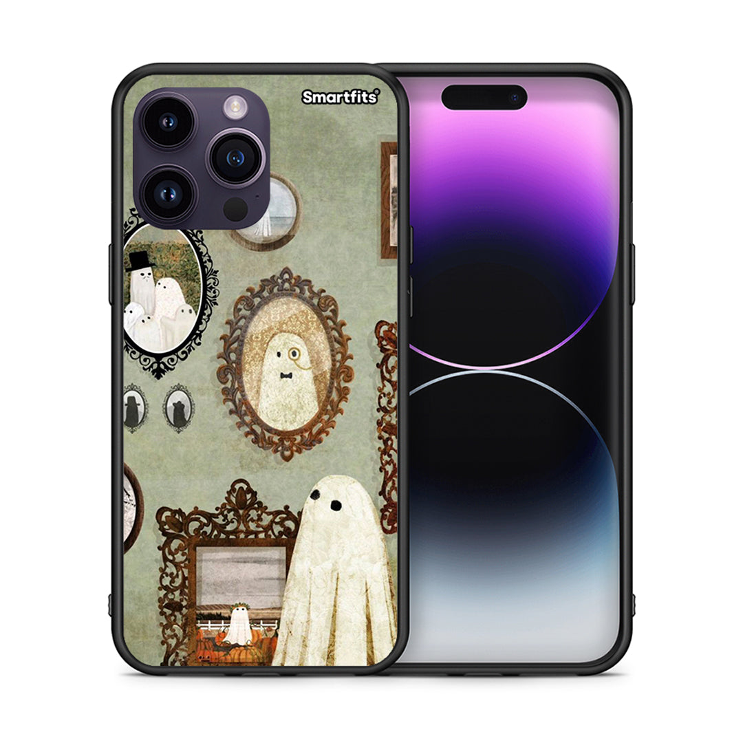 Θήκη iPhone 15 Pro Halloween Ghost Season από τη Smartfits με σχέδιο στο πίσω μέρος και μαύρο περίβλημα | iPhone 15 Pro Halloween Ghost Season case with colorful back and black bezels