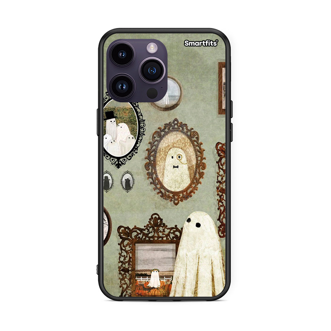 iPhone 15 Pro Halloween Ghost Season Θήκη από τη Smartfits με σχέδιο στο πίσω μέρος και μαύρο περίβλημα | Smartphone case with colorful back and black bezels by Smartfits