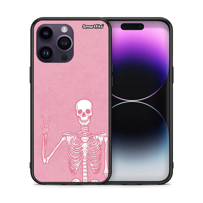 Θήκη iPhone 14 Pro Halloween Motivation από τη Smartfits με σχέδιο στο πίσω μέρος και μαύρο περίβλημα | iPhone 14 Pro Halloween Motivation case with colorful back and black bezels