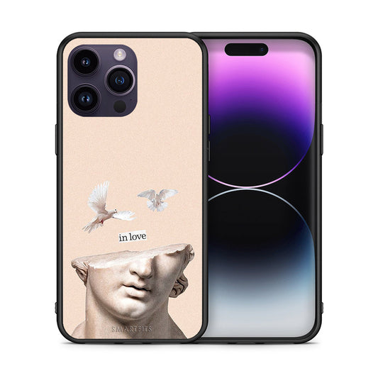 Θήκη iPhone 15 Pro In Love από τη Smartfits με σχέδιο στο πίσω μέρος και μαύρο περίβλημα | iPhone 15 Pro In Love case with colorful back and black bezels