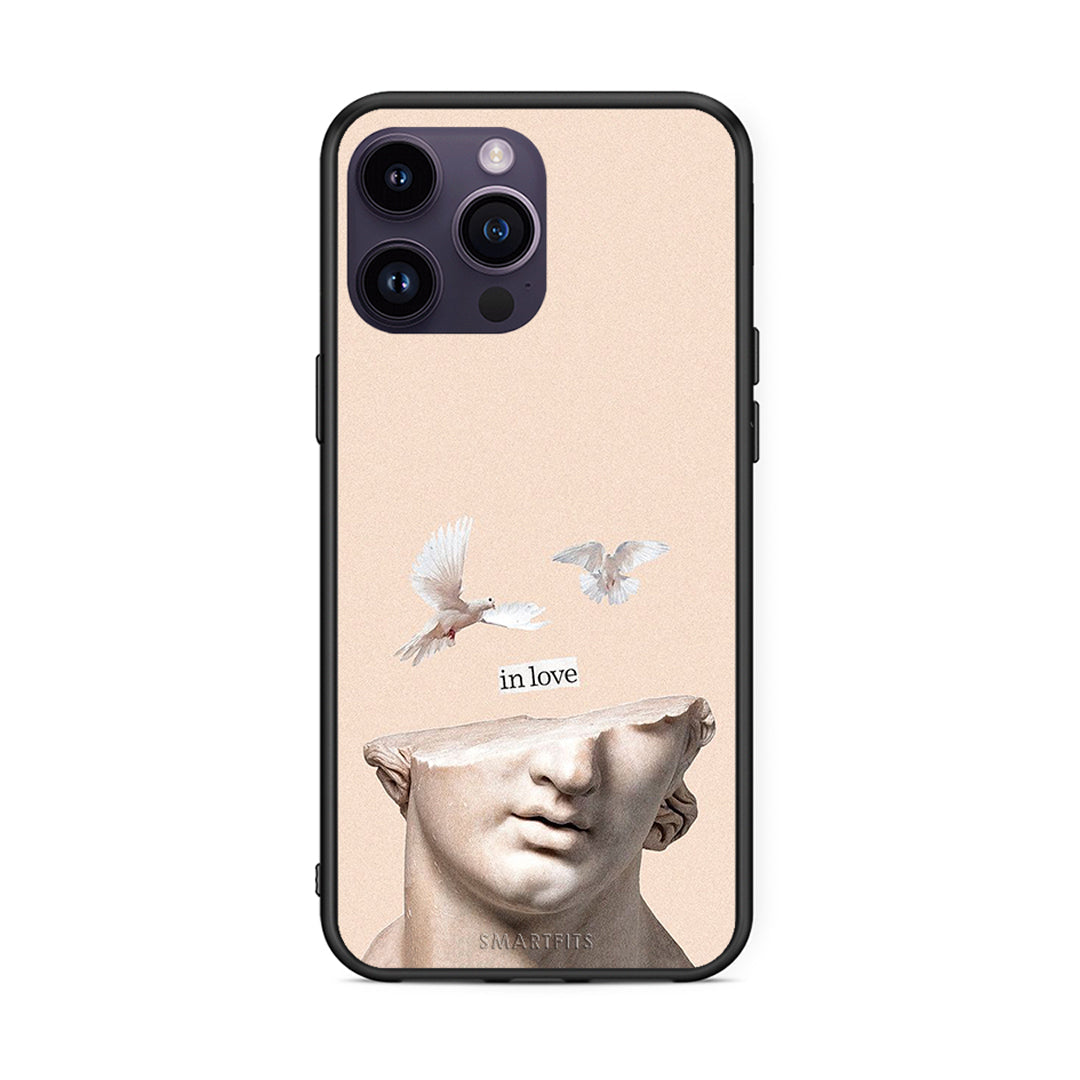 iPhone 14 Pro In Love θήκη από τη Smartfits με σχέδιο στο πίσω μέρος και μαύρο περίβλημα | Smartphone case with colorful back and black bezels by Smartfits