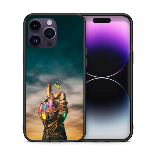 Θήκη iPhone 15 Pro Infinity Snap από τη Smartfits με σχέδιο στο πίσω μέρος και μαύρο περίβλημα | iPhone 15 Pro Infinity Snap case with colorful back and black bezels