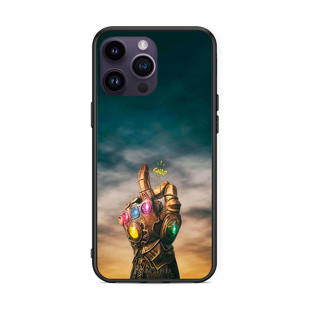 iPhone 15 Pro Infinity Snap θήκη από τη Smartfits με σχέδιο στο πίσω μέρος και μαύρο περίβλημα | Smartphone case with colorful back and black bezels by Smartfits