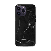 Thumbnail for iPhone 14 Pro Marble Black θήκη από τη Smartfits με σχέδιο στο πίσω μέρος και μαύρο περίβλημα | Smartphone case with colorful back and black bezels by Smartfits