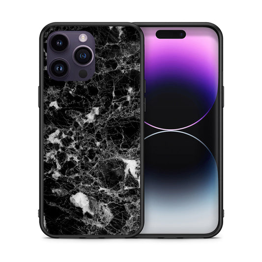 Θήκη iPhone 15 Pro Male Marble από τη Smartfits με σχέδιο στο πίσω μέρος και μαύρο περίβλημα | iPhone 15 Pro Male Marble case with colorful back and black bezels