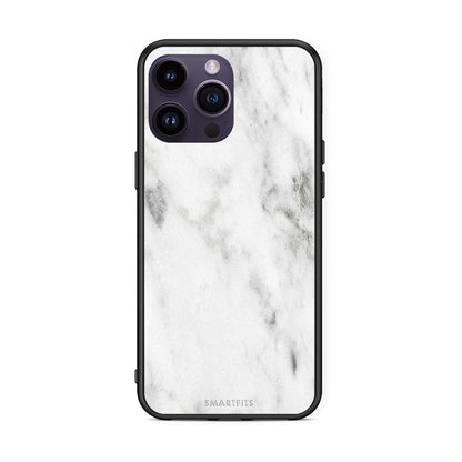 2 - iPhone 15 Pro White marble case, cover, bumper