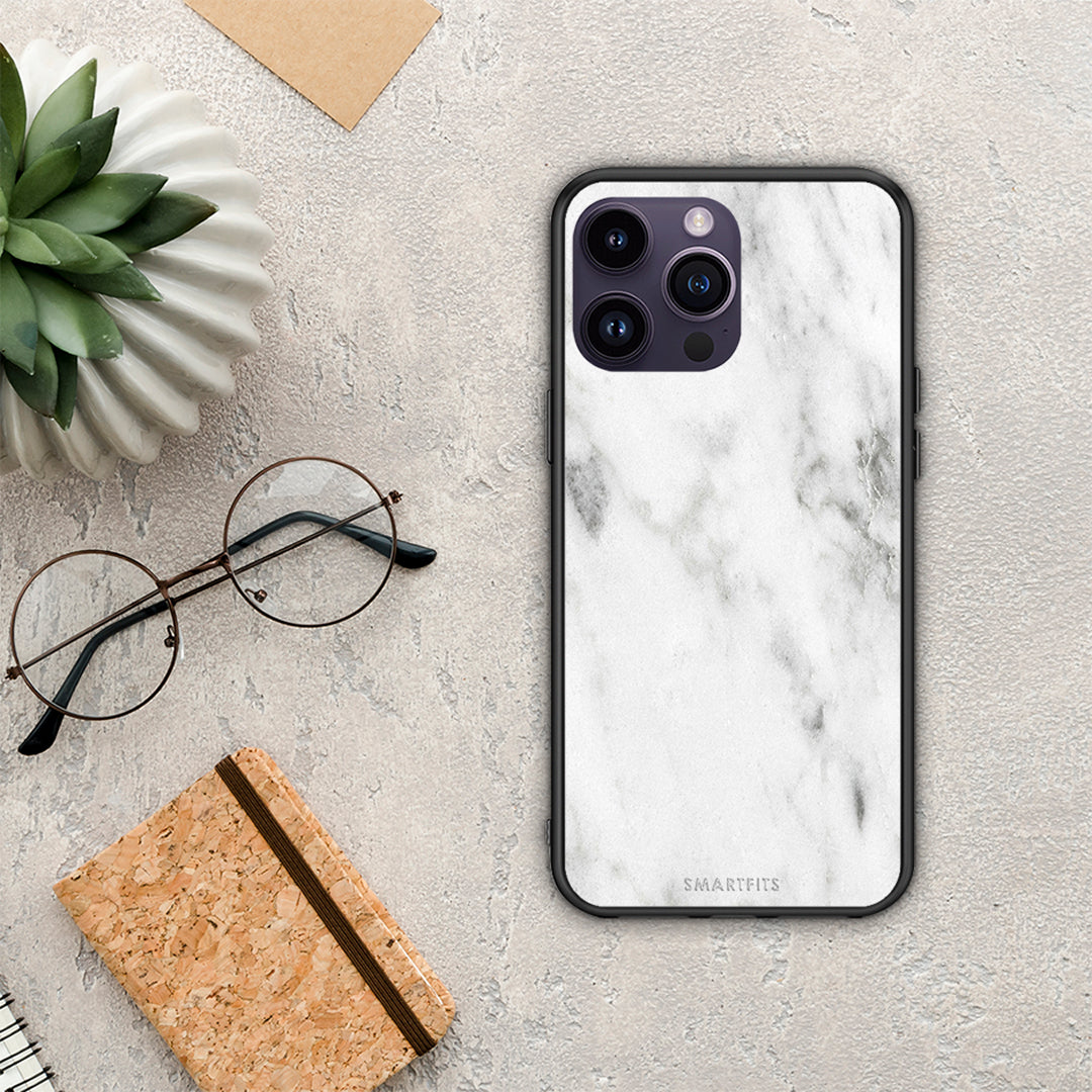 Marble White - iPhone 15 Pro θήκη