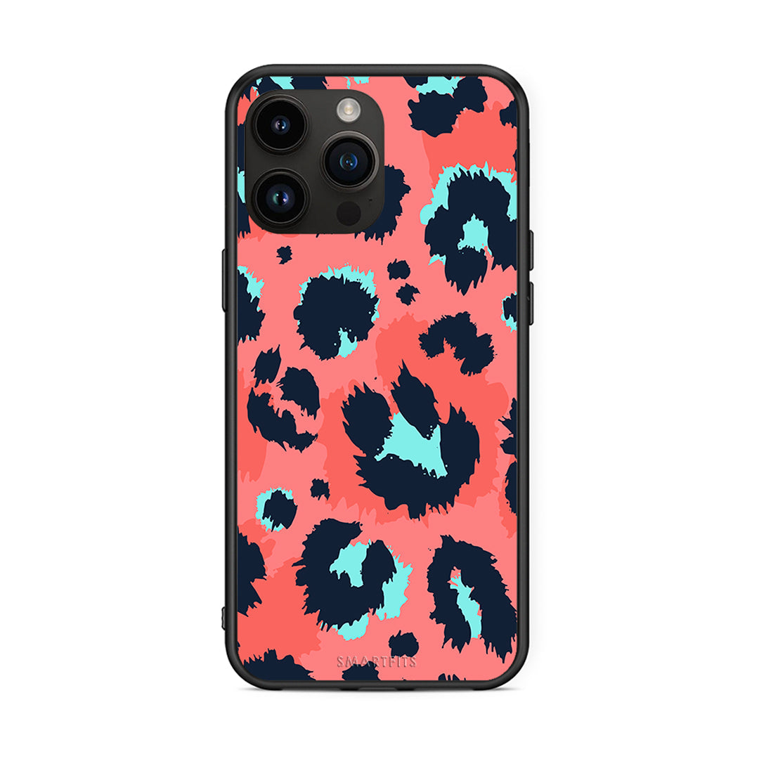 22 - iPhone 14 Pro Max Pink Leopard Animal case, cover, bumper
