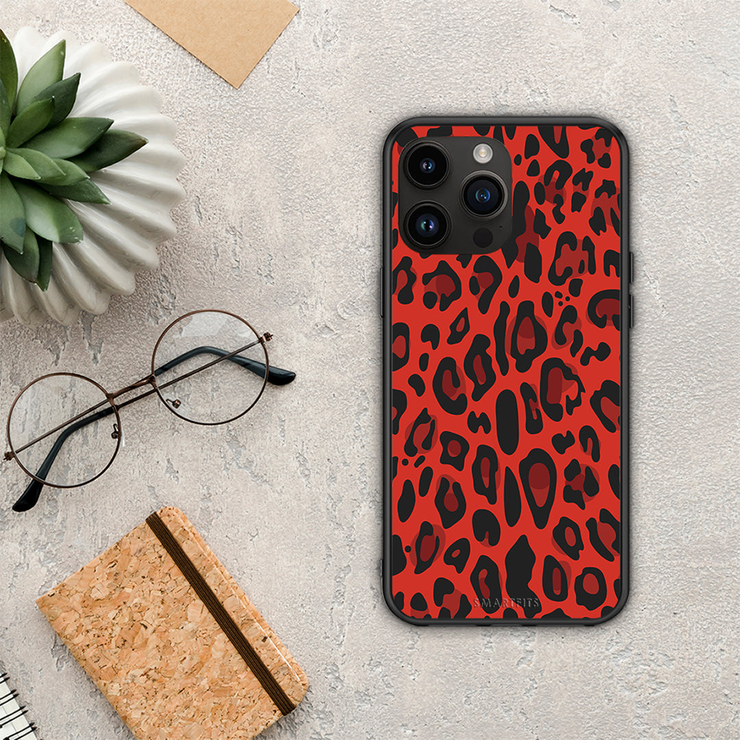 Animal Red Leopard - Θήκη Κινητού